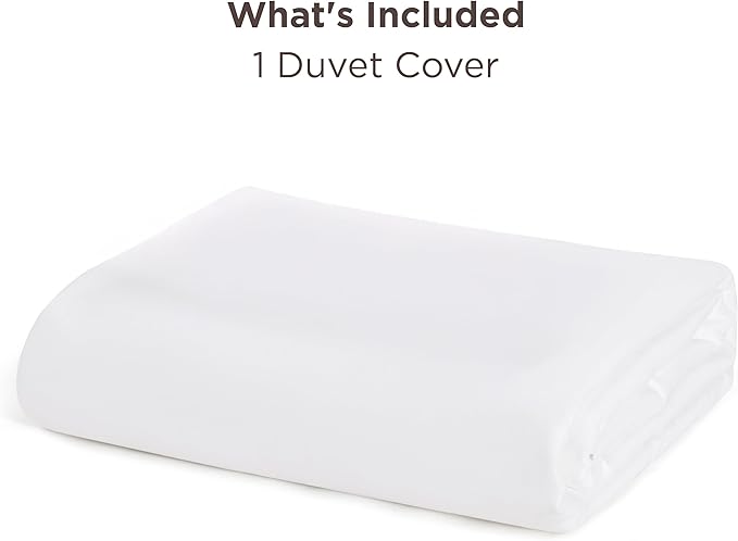 Bedsure Duvet Cover Oversized King Size - Only Includes 1 Duvet Cover (120"x98"), Hotel Luxury Soft Double Brushed All Season Bedding for Kids & Adults, Zipper Closure, NO Comforter, White