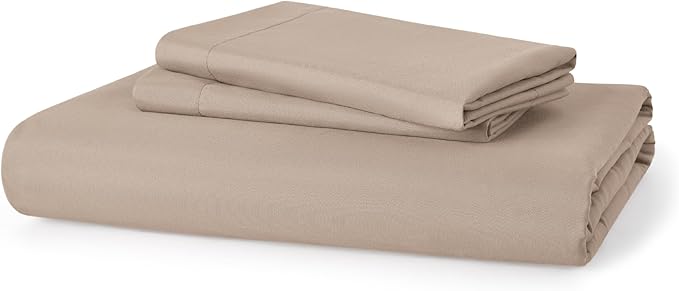 Bedsure Duvet Cover King Size - Soft Double Brushed Bedding Set for Kids & Adults, Zipper Closure, 3 Pieces, Includes 1 Duvet Cover (104"x90") & 2 Pillow Shams, NO Comforter, Khaki