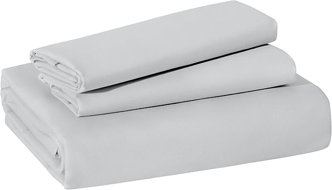 Bedsure Duvet Cover Queen Size - Soft Double Brushed Bedding Set for Kids & Adults, Zipper Closure, 3 Pieces, Includes 1 Duvet Cover (90"x90") & 2 Pillow Shams, NO Comforter, Silver Grey