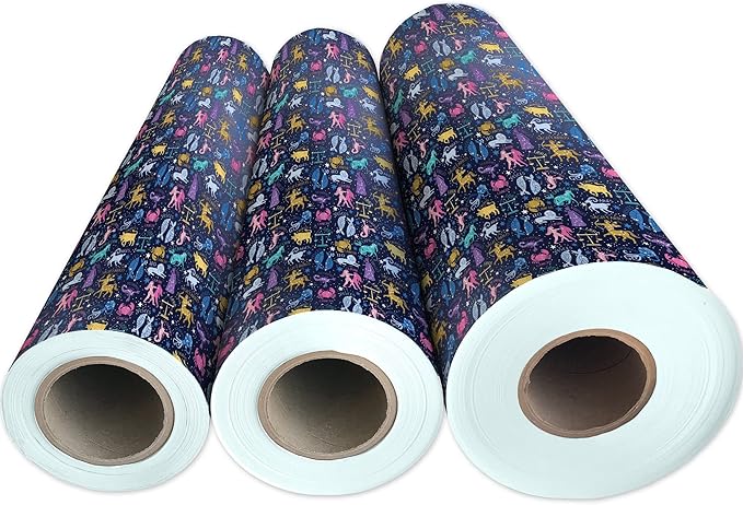 Jillson Roberts Bulk Gift Wrap, Everyday Gift Wrapping Supplies, Astrology, 1/2 Ream 417 feet x 24 inches