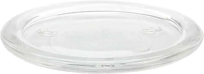 WGV Tea Light Votive Candle Holder Plate 4" W, Clear Flat Plate Glass, Small Home Accent Decor, 1 Pc