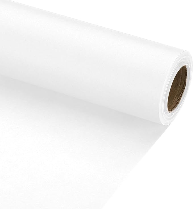 PATIKIL Wrapping Paper, 12" x 300"(25') 70 GSM Craft Paper Roll Kraft Packing Paper for Poster Bulletin Board, Gift Wrapping, White