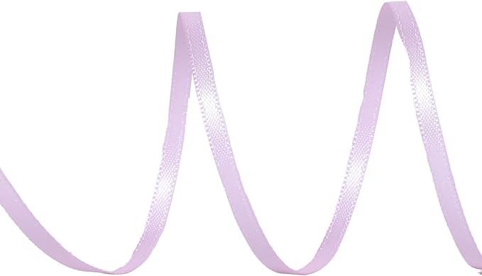 YAMA Light Pink Double Faced Satin Ribbo 1/8 Inch 100 Yards Baby Pink Thin Ribbon for Gift Wrapping Crafts Bows Wedding Party Decoration