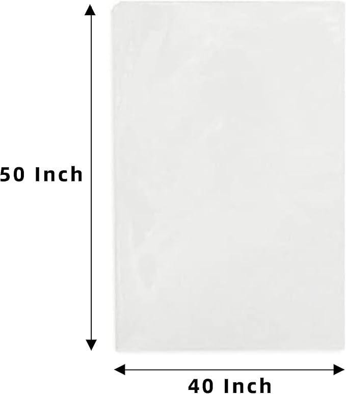 Yotelab Extra Large Cellophane Bags, 40x50 Inch Clear Cellophane Wrap for Gift Baskets, 20Pcs Jumbo Huge Clear Basket Bags