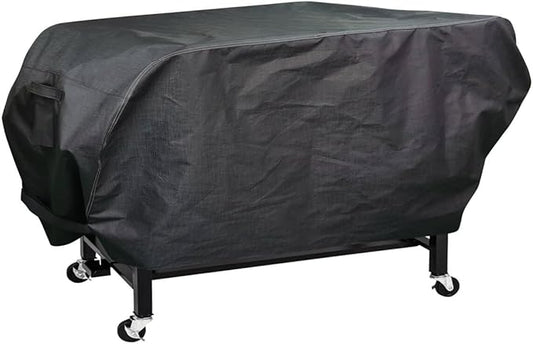 acoveritt RPET Fabric Cover for Flat Griddle Cover, Black；Fit 36" griddles with Hood and Side Shelf foldeble
