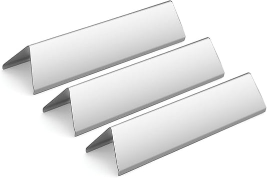 Webonbake 15.3 inch Flavorizer Bars for Weber Spirit I & II 200 Series Spirit E210 S210 E220 S220 with Front Control Knobs, Stainless Steel Heat Plate Flavor Bar Replacement for 7635, 3 Pack