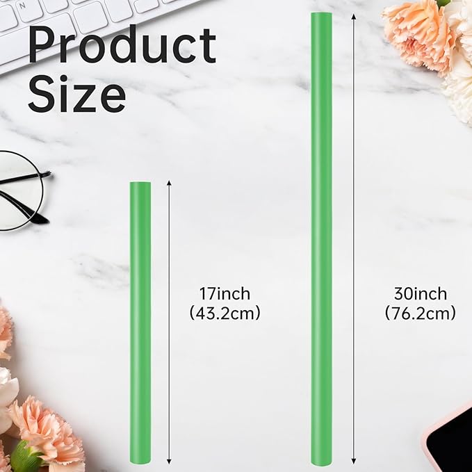 Donyang Light Green Christmas Wrapping Paper, 17inch x 33ft Matte Metallic Solid Color Green Paper Roll, Gift Wrapping Paper for Baby Shower, Wedding, Birthday, Christmas, Easter, Lucky St Patrick