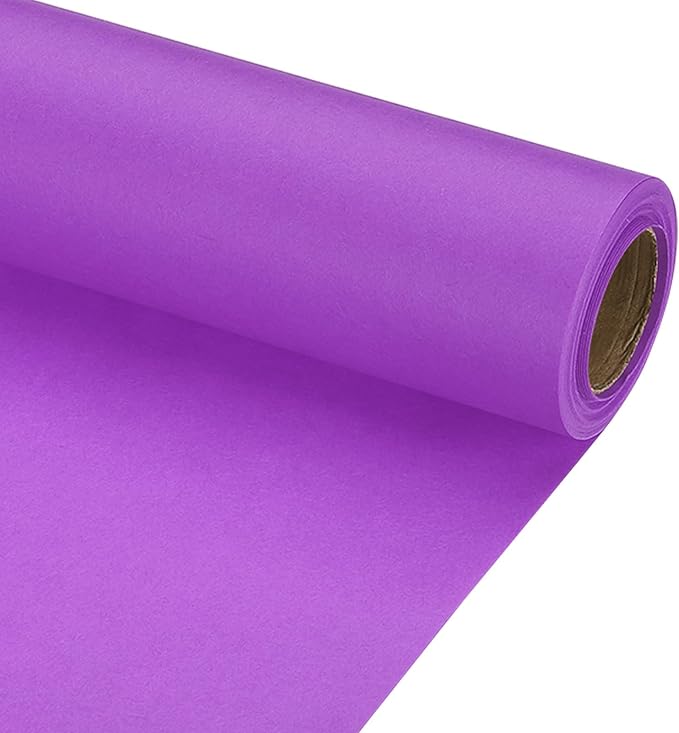 PATIKIL Wrapping Paper, 15" x 300"(25') 70 GSM Craft Paper Roll Kraft Packing Paper for Poster Bulletin Board, Gift Wrapping, Dark Purple