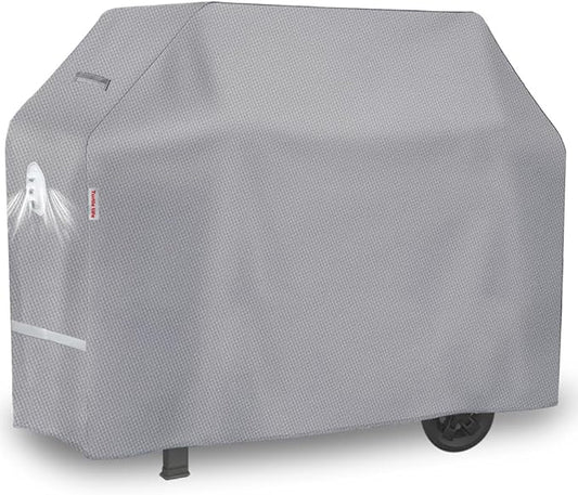 Turtle Life BBQ Grill Cover, 72 Inch Heavy Duty Waterproof 4-6 Burner Barbecue Gas Grill Covers for Weber Genesis Char-Broil Brinkmann, Gray
