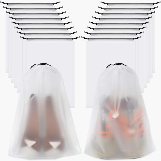 Vivinin Shoe Bags - 18 Pack, 11.8in x 15.7in Storage for Travel Essentials | Ideal for Men & Women