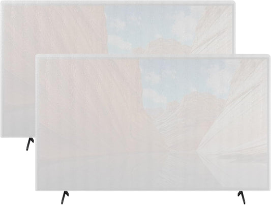 Skiennix Foam Flat Screen TV Cover - 2 Pack Protection for 65''W x 36''H TVs | Ideal for Moving & Storage