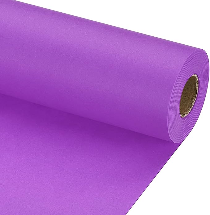 PATIKIL Wrapping Paper, 15" x 800"(66') 70 GSM Craft Paper Roll Kraft Packing Paper for Poster Bulletin Board, Gift Wrapping, Dark Purple