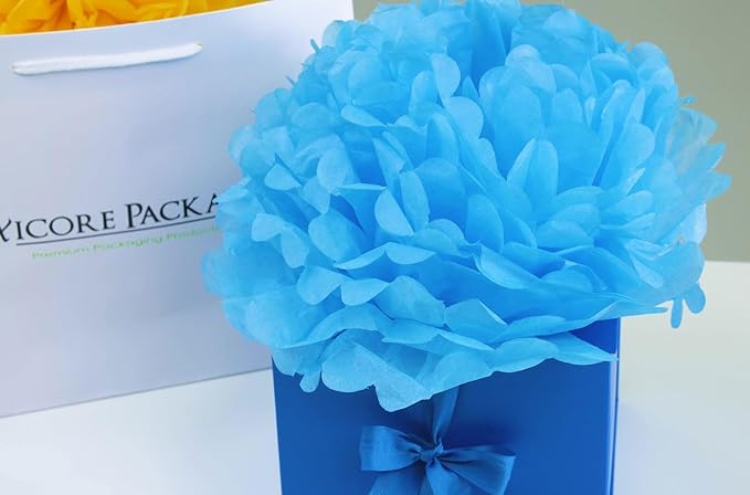 Flexicore Packaging® | Gift Wrap Tissue Paper | Size: 15"x20" | 100 Sheet | Acid Free Bulk Tissue Paper | (Noble Gold)
