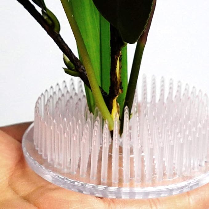 Flower Frog Clear Plastic Pin Frog Flower Arrangement Holder 2.76" Inch (70mm)
