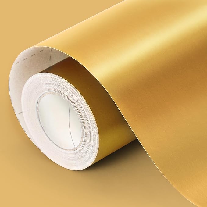 Gold Wrapping Paper, 30inch x 33ft Matte Metallic Gold Solid Color Gift Wrapping Paper Roll Perfect for Birthday, Christmas, Baby Shower, Wedding, Valentine's Day, DIY Invitations, Arts & Crafts