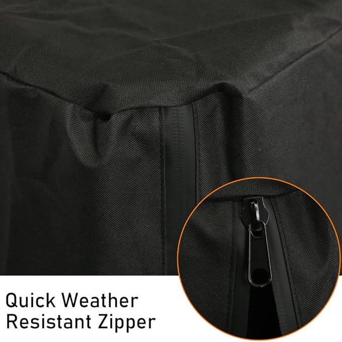 ZJYWSCH Cover for Pit Boss Charleston Gas/Pellet Combo Grill 600D Heavy Duty Weather Resistant PitBoss Charleston Combo Grill Cover Waterproof