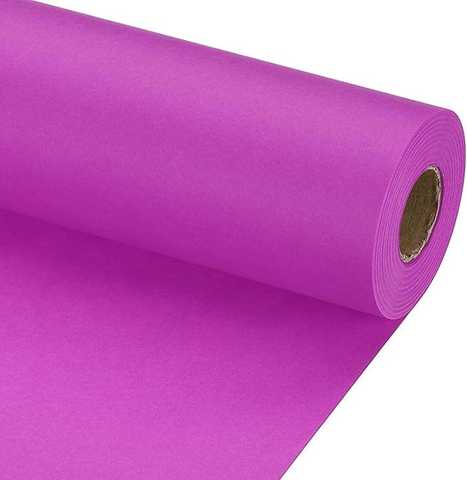 PATIKIL Wrapping Paper, 20" x 700"(59') 70 GSM Craft Paper Roll Kraft Packing Paper for Poster Bulletin Board, Gift Wrapping, Purple