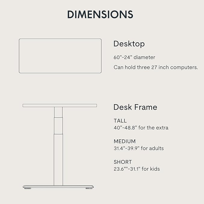 FLEXISPOT E6 Pro Oval Leg Dual Motor 3 Stages Standing Desk 60x24 Inch Whole-Piece Board Electric Height Adjustable Electric Sit Stand Up Desk 150KG Load Capacity (White Frame + White Desktop)