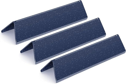 Webonbake 15.3 inch Flavorizer Bars for Weber Spirit I & II 200 Series Spirit E210 S210 E220 S220 with Front Control Knobs, Porcelain Steel Heat Plate Flavor Bar Replacement for 7635, 3 Pack