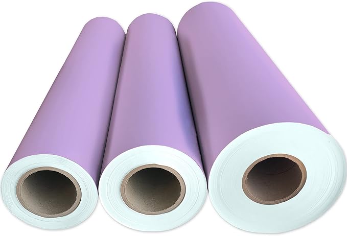 Jillson Roberts Bulk Gift Wrap, Everyday Gift Wrapping Supplies, Lavender Matte, Full Ream 833 feet x 30 inches