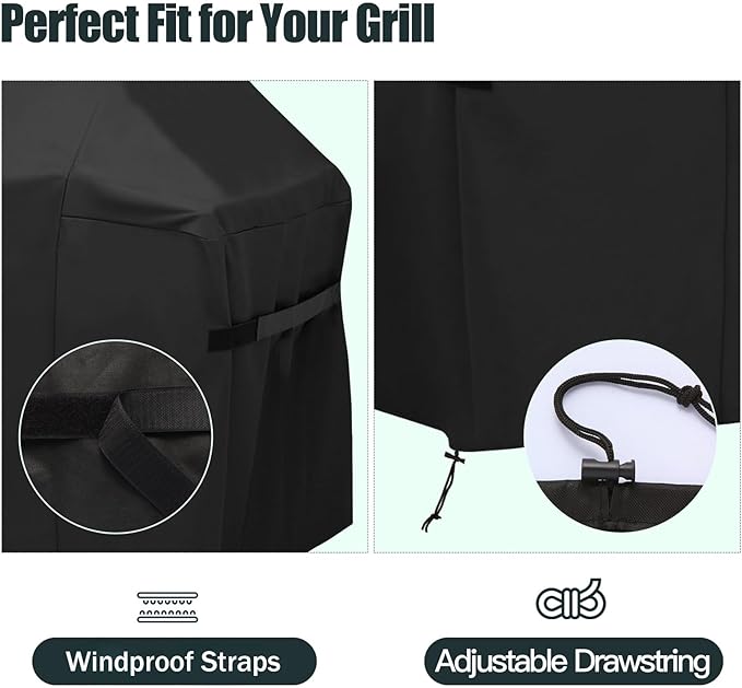48 Inch Premium Outdoor Grill Cover Fit for Weber Spirit 200 & Spirit 300 Series Gas Grills,BBQ Covers for Weber Spirit 2-3 Burner Grill, Heavy Duty Waterproof Fade Resistant