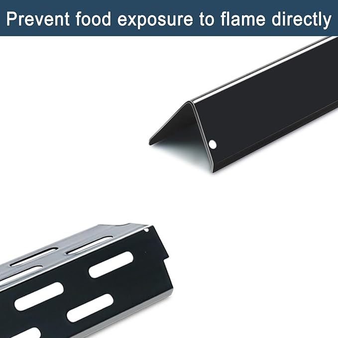 Flavorizer Bars and Heat Deflectors for Weber Genesis II E-410, S-410, LX E-440, S-440 (Porcelain Steel, 66030 * 7+ES/410 * 4)