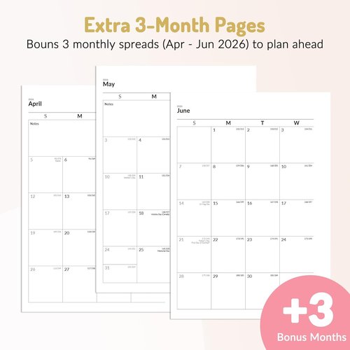Forvencer Academic Planner 2026-2027 - Hardcover Weekly & Monthly Calendar, 6" x 8", Light Blue