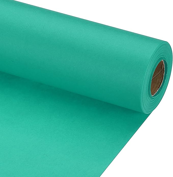 PATIKIL Wrapping Paper, 17" x 600"(49') 70 GSM Craft Paper Roll Kraft Packing Paper for Poster Bulletin Board, Gift Wrapping, Grass Green