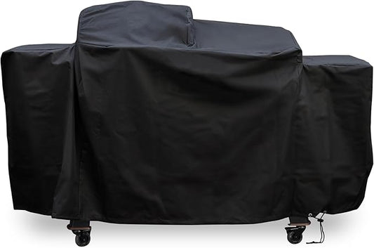ZJYWSCH Grill Cover for Pit Boss Charleston 1020 Pellet Grill Gas Griddle Combo PB1020NX Heavy Duty 600D PitBoss Charleston Onyx Combo Grill Cover Waterproof