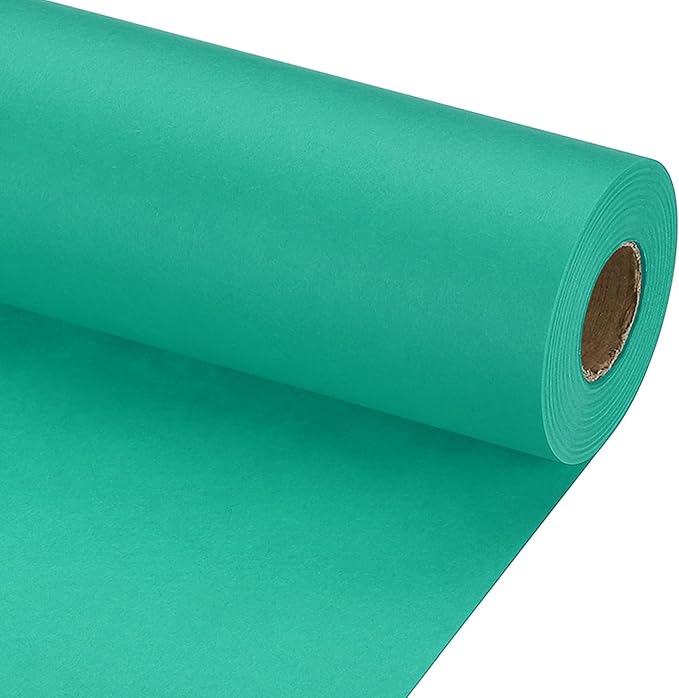 PATIKIL Wrapping Paper, 15" x 800"(66') 70 GSM Craft Paper Roll Kraft Packing Paper for Poster Bulletin Board, Gift Wrapping, Grass Green