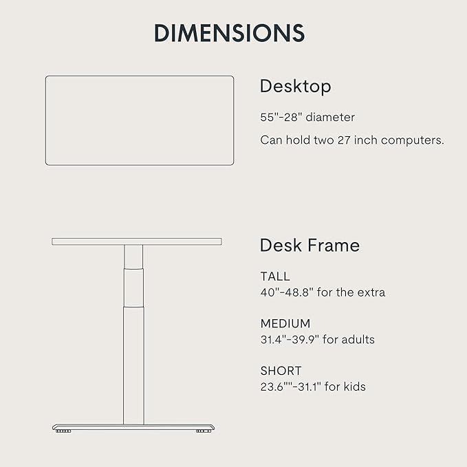 FLEXISPOT E6 Pro Oval Leg Dual Motor 3 Stages Bamboo Electric Standing Desk 55x28 Inch Whole-Piece Board Height Adjustable Electric Sit Stand Up Desk (White Frame + Bamboo Desktop)