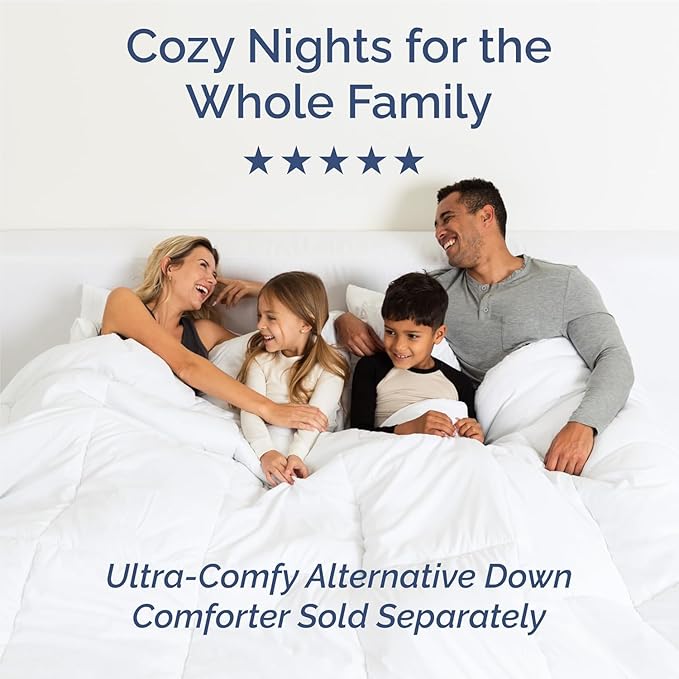 King Size 4 Piece Sheet Set - Comfy Breathable & Cooling Bed Sheets Set - Hotel Luxury Bedding for Women, Men, Kids, Teens, Boys & Girls - Deep Pockets, Ultra-Soft and Wrinkle Free - Oeko-Tex - White