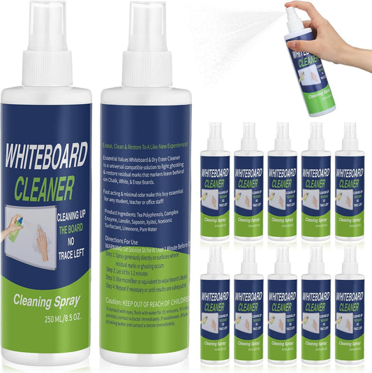 Skiennix Whiteboard Cleaner Spray - 8.5oz Bottle for Stubborn Marks | Effective Dry Erase Solution