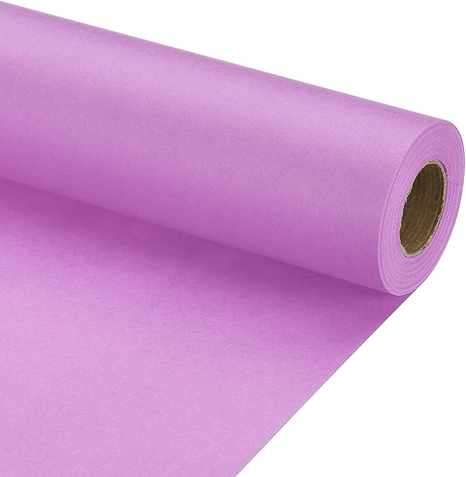 PATIKIL Wrapping Paper, 20" x 450"(37') 70 GSM Craft Paper Roll Kraft Packing Paper for Poster Bulletin Board, Gift Wrapping, Light Pink