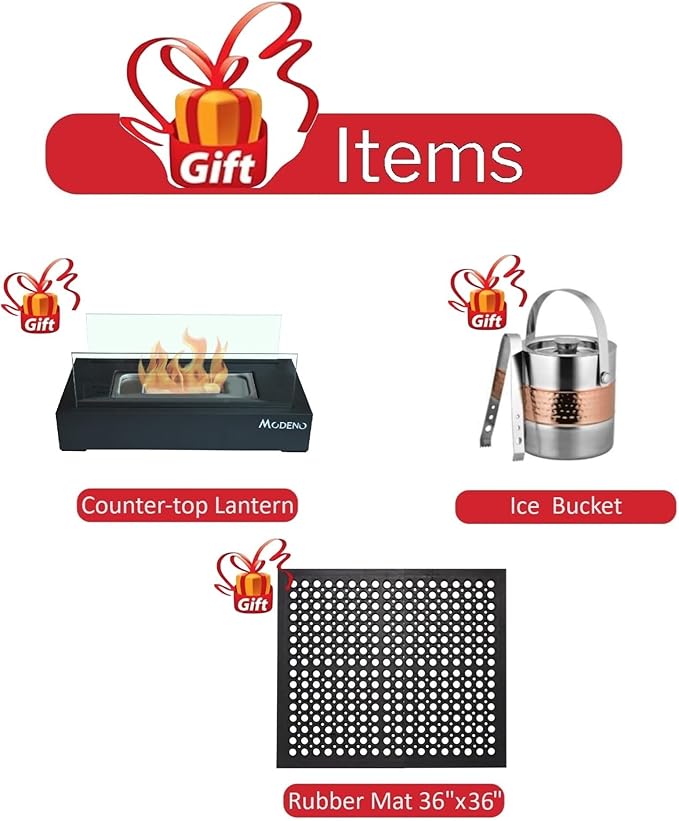Elementi+ | Bundle Bergamo Gas Fire Pit Cast Concrete 42" Square Fire Table, Outdoor Fire Pit Electronic Ignition | Canvas Cover, Fire Glass and Burner Lid Included | Dark Gray | Natural Gas
