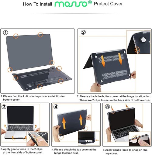 MOSISO MacBook Air 13-Inch Case - Durable Hard Shell with Keyboard Cover | Bright Rose for A2337 M1, A2179, A1932