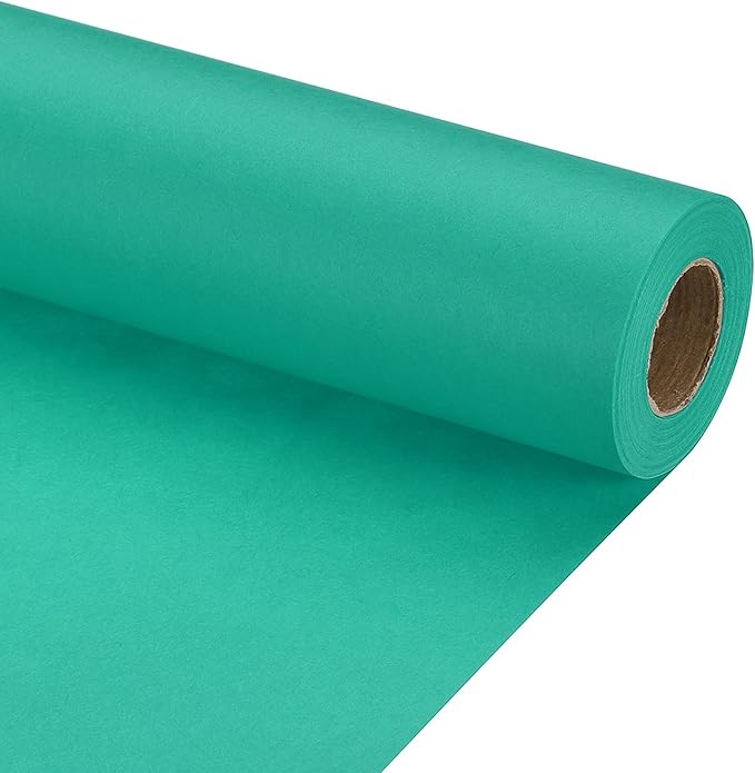PATIKIL Wrapping Paper, 15" x 500"(42') 70 GSM Craft Paper Roll Kraft Packing Paper for Poster Bulletin Board, Gift Wrapping, Grass Green