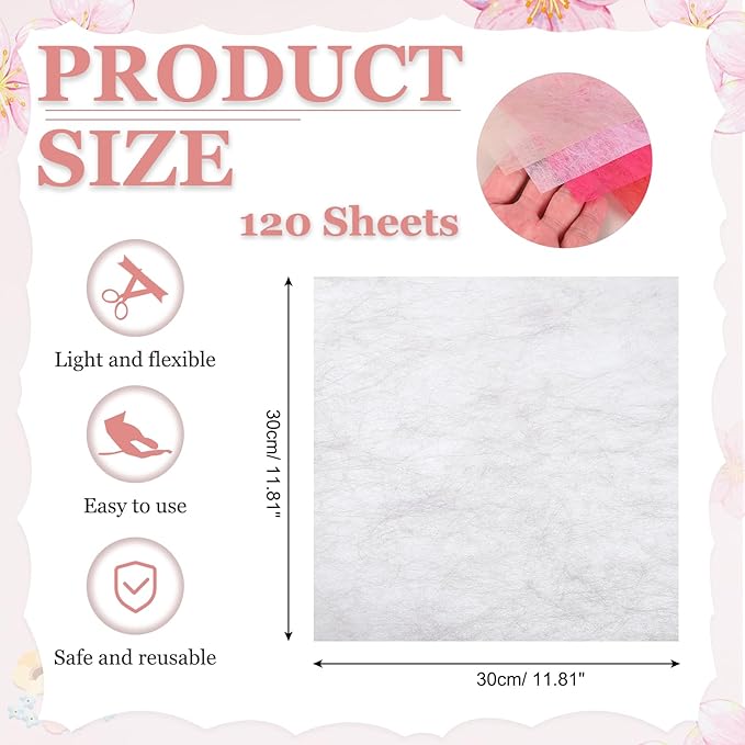 PATIKIL 11.8 Inches Tissue Flower Wrapping Paper, 132 Sheets Waterproof Floral Bouquet Wraps Gift Packaging Tissue for Party Birthday Wedding Holiday Decorations Crafts, Light Purple