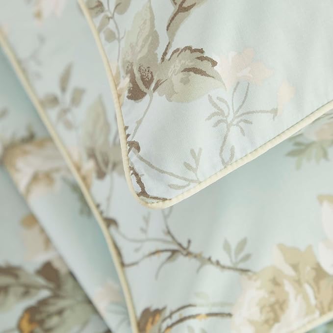 Brandream French Country Garden Toile Floral Print Bed Sheet Set Luxury Bedding 800 Thread Count 100% Egyptian Cotton Deep Pocket Tapestry Pattern Chinoiserie Peony Blossom Tree, 4Piece-King Size