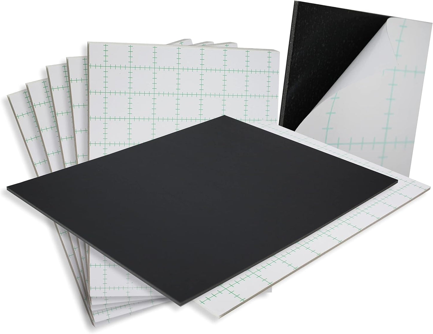 Skiennix Self-Adhesive Foam Board - 30x40 Inches, 25 Pack, Acid-Free, 3/16 Inch Thick, Black