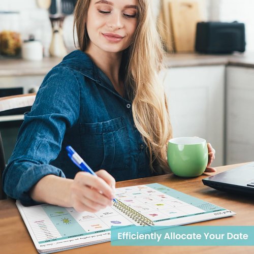 Monthly Planner 2025-2027 | 2-Year Calendar with 24 Months | 7" x 10" | Ideal for School, Office, Home - Blue