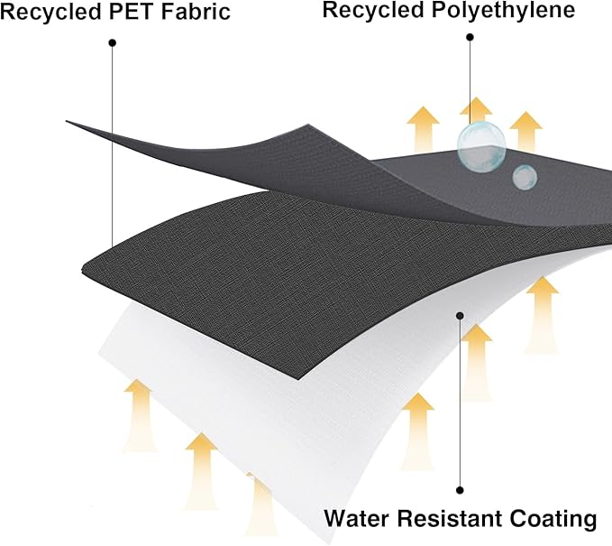 acoveritt RPET Fabric Cover for Flat Griddle Cover, Black；Fit Weber Premium 28" griddles with hoodgriddles with Hood.