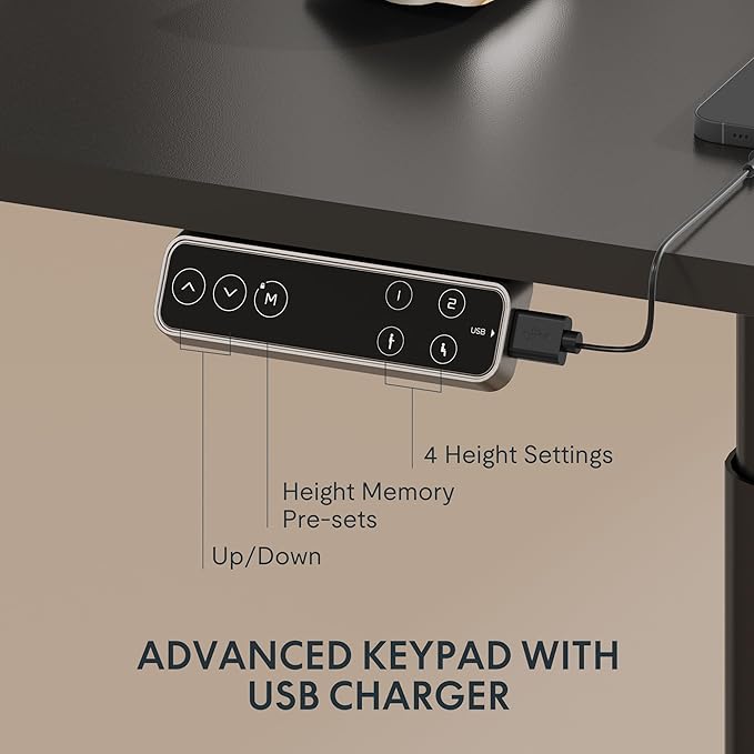 FLEXISPOT E6 Pro Oval Leg Dual Motor 3 Stages Standing Desk 55x28 Inch Whole-Piece Board Electric Height Adjustable Electric Sit Stand Up Desk 150KG Load Capacity (Black Frame + Black Desktop)