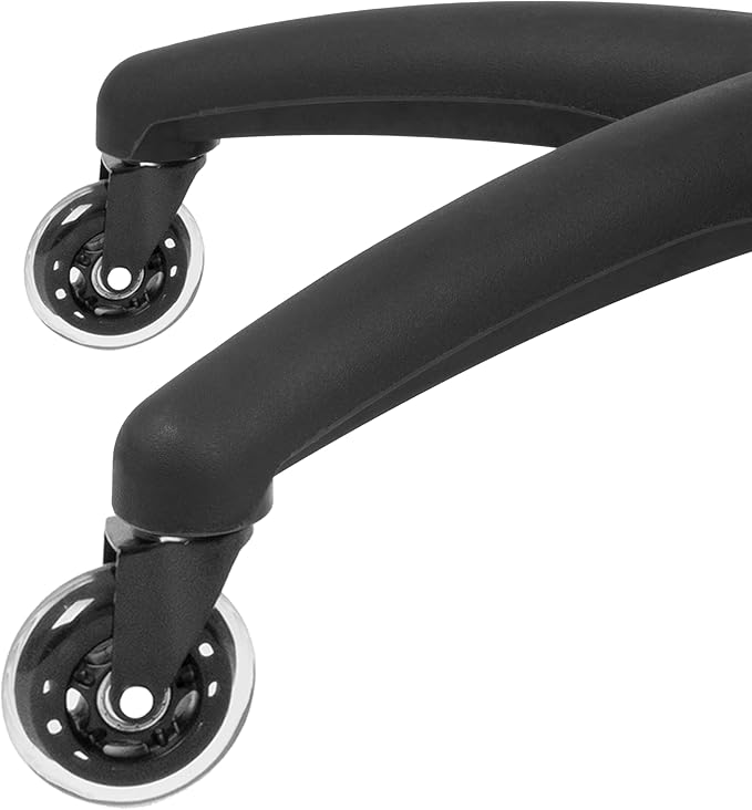 Chair Master FSS Series Square seat Medium (20"-28") seat Height Chair. Vinyl-for Office, Garage, Desk, Shop, Computer, Doctor, Medical, Easy to Clean! (Black, Medium, Rubber Roller Casters)