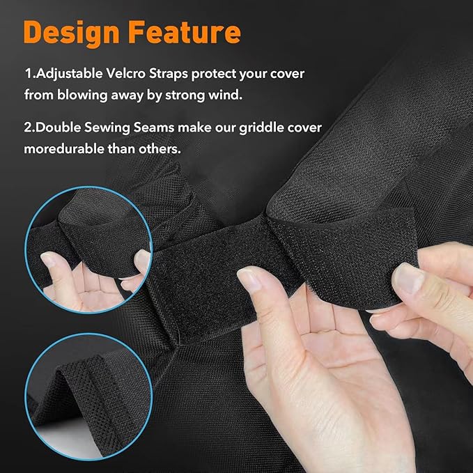 Heavy Duty 600D Polyester Cover Compatible with Traeger Grills BAC761 Woodridge Pellet Grill and Smoker TFB86MLH All Weather Grill Cover Accessory Replacement