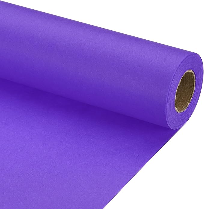 PATIKIL Wrapping Paper, 12" x 500"(42') 70 GSM Craft Paper Roll Kraft Packing Paper for Poster Bulletin Board, Gift Wrapping, Violet Blue