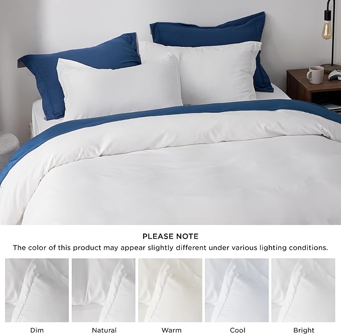 Bedsure Duvet Cover King Size - Only Includes 1 Duvet Cover (104"x90"), Hotel Luxury Soft Double Brushed All Season Bedding for Kids & Adults, Zipper Closure, NO Comforter, White