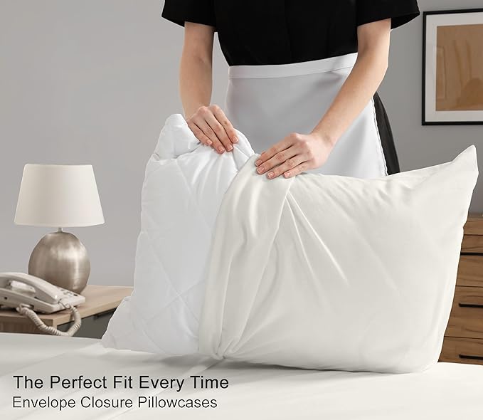 RUVANTI 100% Cotton Twin XL Sheet Sets, 3 Pieces, Soft & Breathable Percale Weave Bedding, Deep Pocket 16", Hotel Standard, Crisp Cool Feel, Durable, Perfect Size Dyed Sheets, Ivory