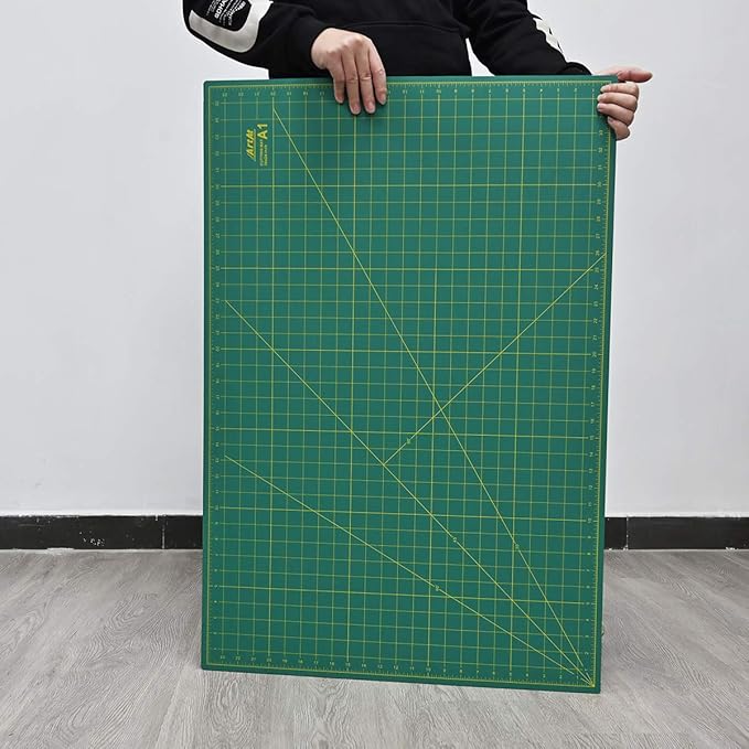 ArtAt Self Healing Cutting Mat: 24 x 36 inch Green Large 5-Ply Double-Sided Durable Non-Slip PVC Cutting Mat for Sewing Quilting Scrapbooking Art & Crafts projects…