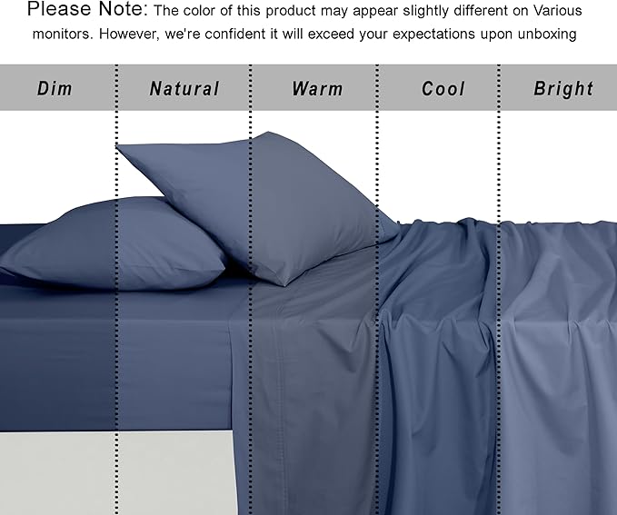 RUVANTI 100% Organic Cotton Sheets King Size, Percale Weave, GOTS Certified, 4-Piece Set, Deep Pocket 15", Crisp & Breathable, Soft Durable Bedding, Sábanas Algodón Orgánico – Wild Wind